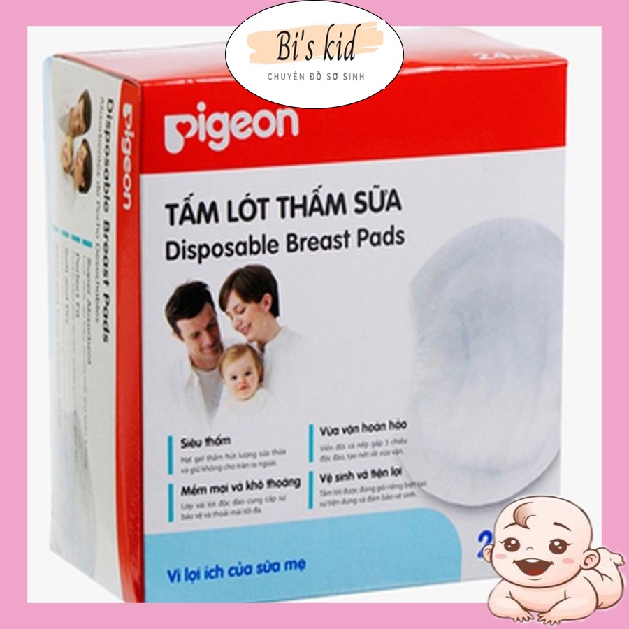 Tấm lót thấm sữa Pigeon, hộp 24 miếng