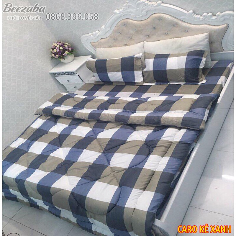 [CHĂN PHAO] Bộ Chăn Phao Ga Gối poly cotton [CHỌN MẪU]