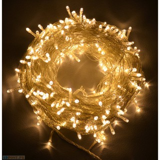 Dây Đèn Led trang trí ❤️FREE SHIP❤️ Dây 8m không chớp - Màu vàng nắng - Cắm Điện (50 BÓNG ĐÈN)