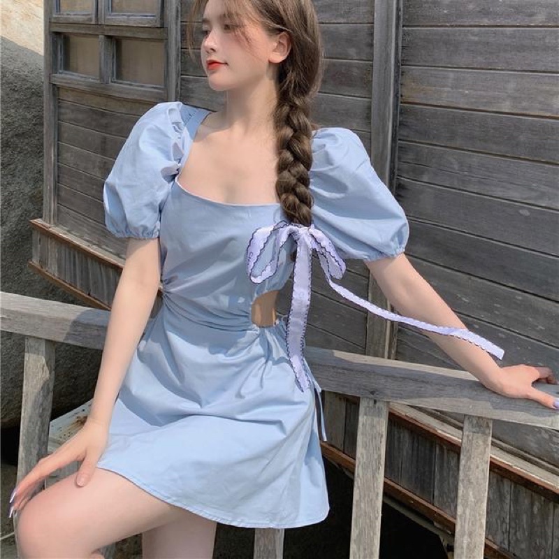 [QUÀ TẶNG 1 DÂY BUỘC TÓC] VÁY Hở Lưng Sexy Body Công Chúa 🦋 Đầm Nữ Đẹp Xanh Trắng Đen Hotrend 🦋 | BigBuy360 - bigbuy360.vn