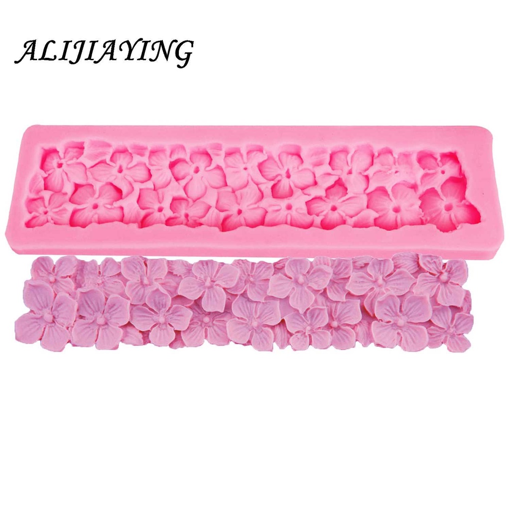 Khuôn silicon 4d làm rau câu, làm bánh, đổ socola viền hoa cúc