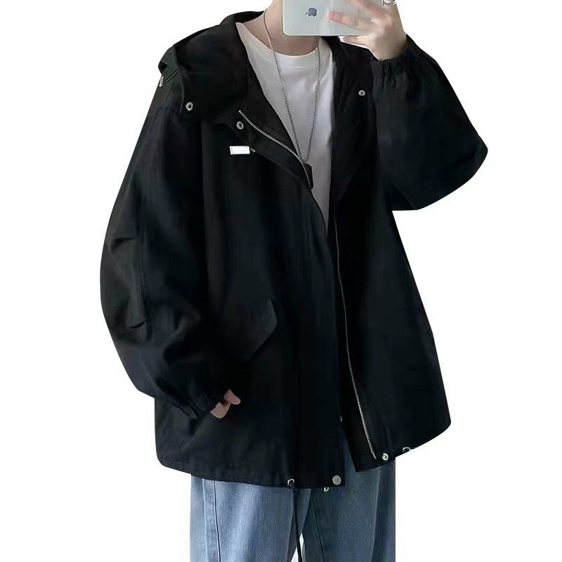 Áo Khoác Dù Nam 2 Lớp Có Nón, 2 Màu Form Rộng Có Túi Trong Che Nắng Chắn Gió Tốt Mặc Đẹp [NEW UNISEX]