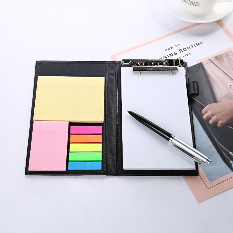 Sổ Tay Ghi Chú Bằng Da Kèm Bút Tiện Dụng Cho Văn Phòng / Trường Học