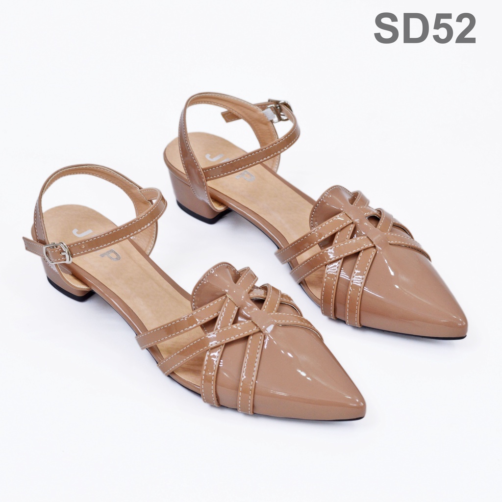 JMP - Giày Sandal Quai Đan Chéo Thiết Kế Sang Trọng Cao 3cm - SD52