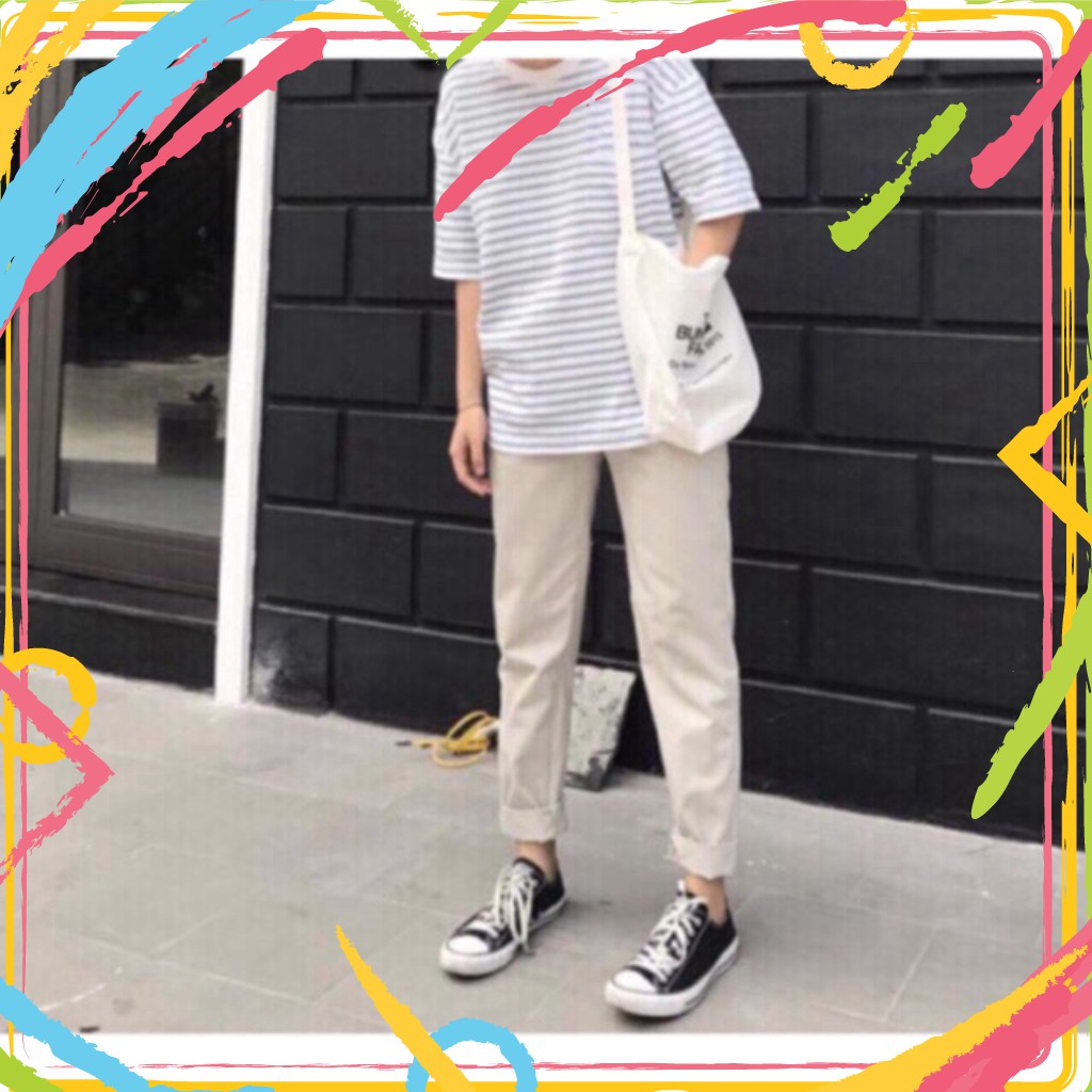 Quần ka ki xuông sắn ống