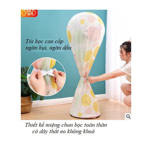 Túi Bọc Quạt Chống Bụi Bẩn Miệng Chun/Chụp Đậy Quạt Cây/ Chụp Quạt Quạt Điện/Túi Bọc Bảo Vệ Quạt/ Túi Đựng Quạt Cây