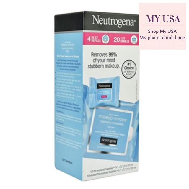 KHĂN GIẤY ƯỚT TẨY TRANG NEUTROGENA MAKEUP REMOVER MỸ