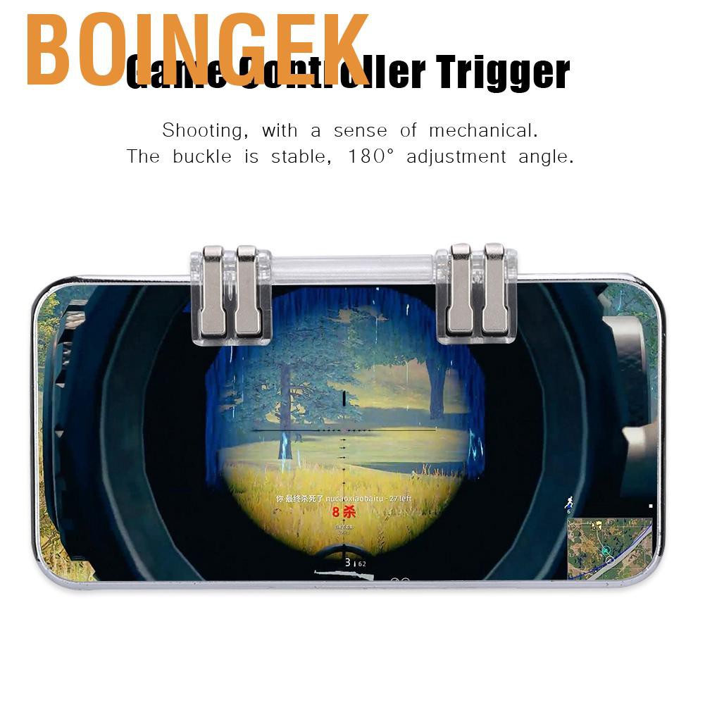 Boingek Mobile Phone Game Controller Telescopic Joystick Aim Button Shooter Gamepad