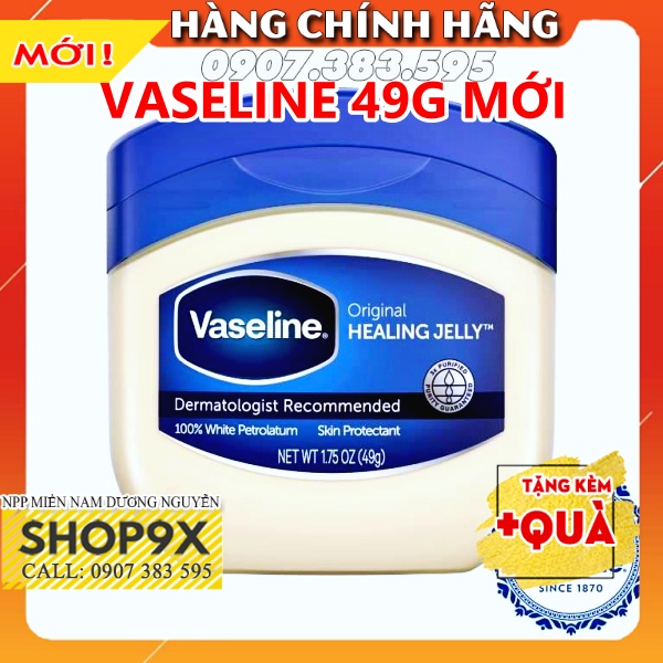 Sáp Dưỡng Vaseline 49g Dưỡng Da Mềm Mượt - Giảm Khô Nẻ - Cấp Ẩm Cho Da