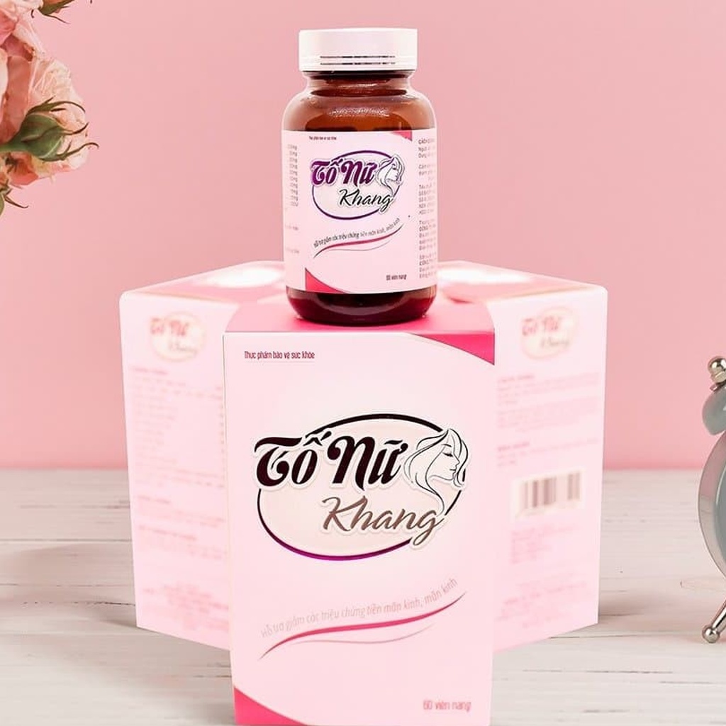 Viên Uống Tố Nữ Khang Hỗ Trợ Tăng Kích Thước Vòng 1, Cân Bằng Nội Tiết Tố | Hộp 60 Viên