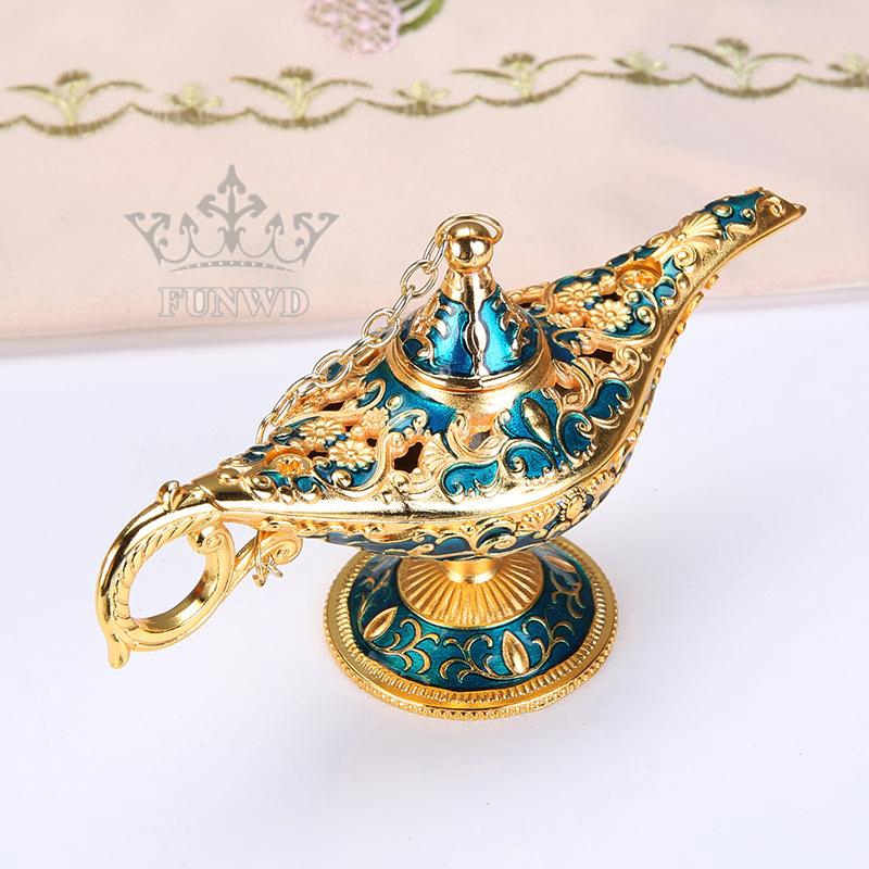 Đèn thần Aladdin bằng hợp kim kẽm phong cách châu Âu thiết kế sáng tạo dùng làm quà tặng/trưng bày trang trí