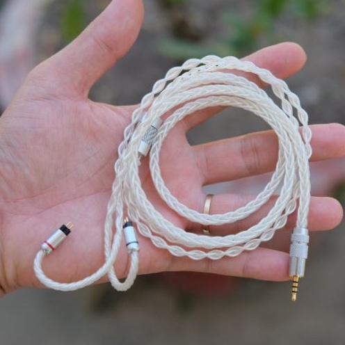 Cáp bạc tinh khiết 6N occ litz 8x cho tai nghe IEM