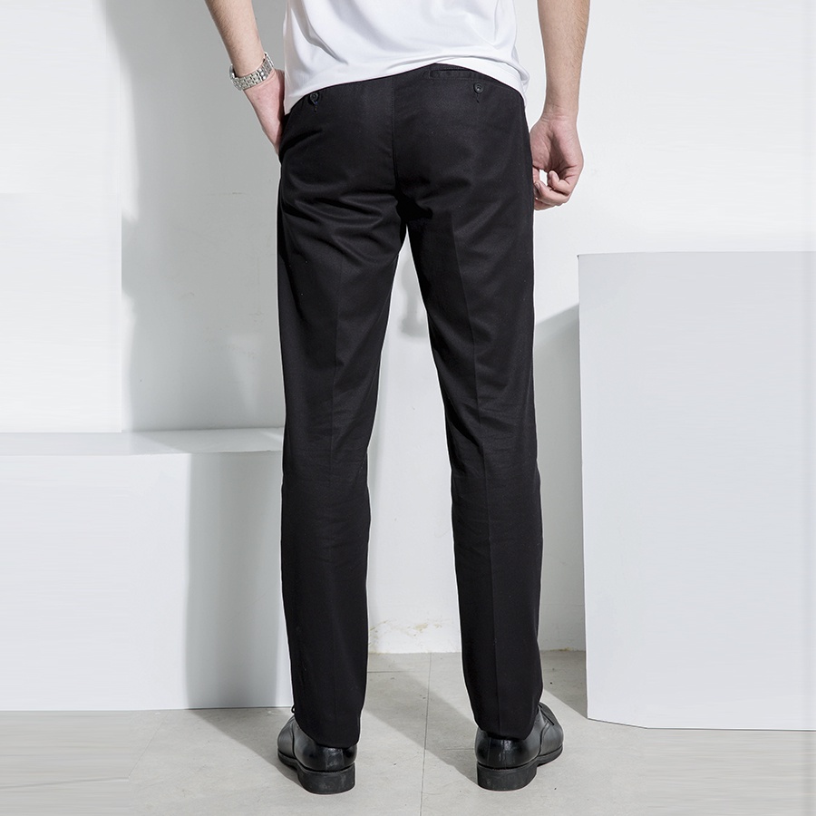 Quần kaki nam Aristino cotton dày dặn đứng dáng không nhăn from rộng  AKK02307