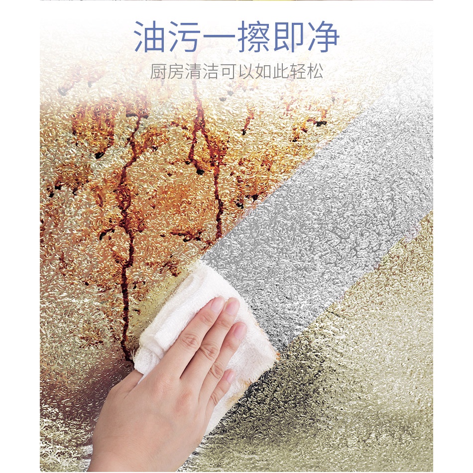 Giấy Dán Tường Bằng Màng Nhôm Chống Thấm Nước / Dầu Đa Năng Tiện Dụng Cho Nhà Bếp DIY