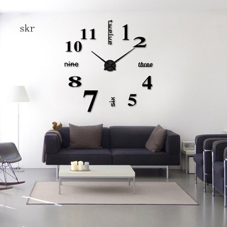 Đồng hồ dán tường 3D độc đáo