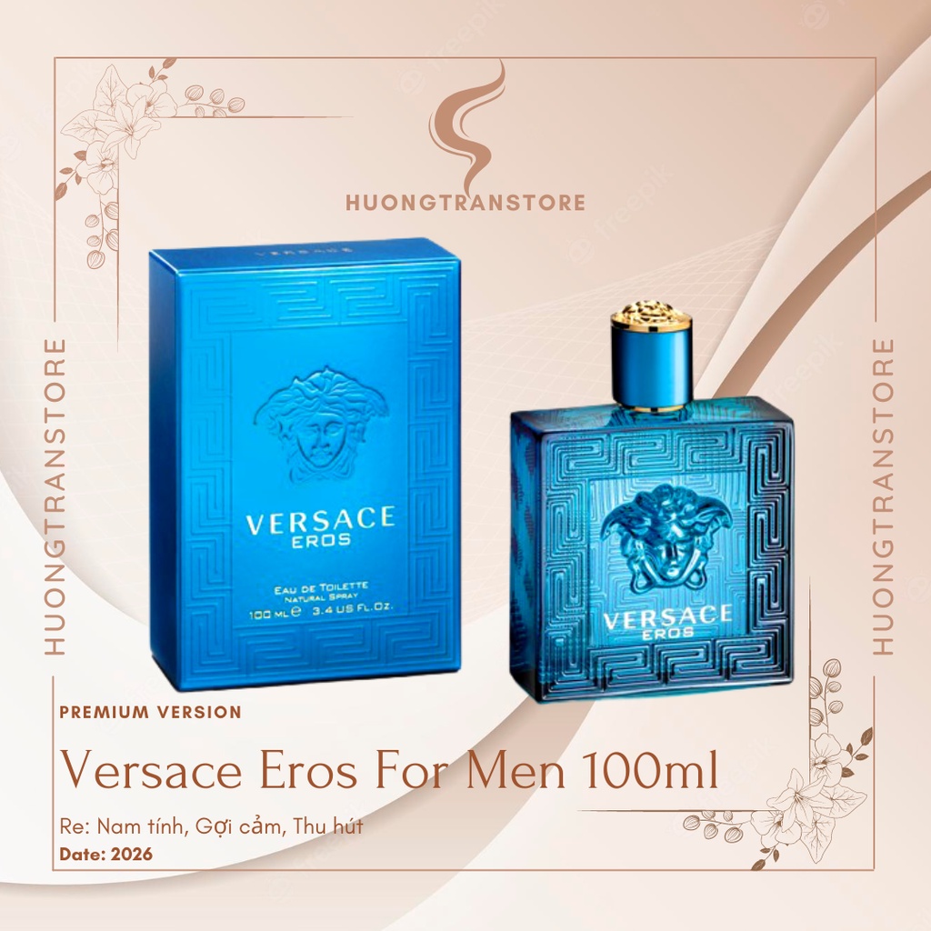 Nước hoa Versace Nam Eros EDT +EDP  Bản Đẳng Cấp