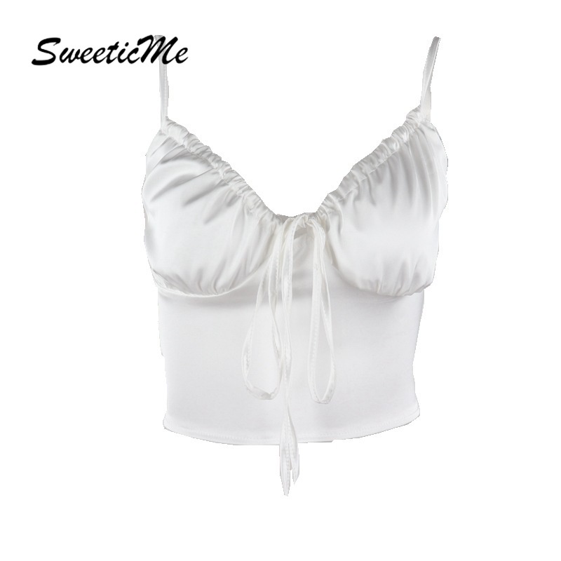 Áo Tank Top Hai Dây Màu Trơn Thời Trang Quyến Rũ Cho Nữ