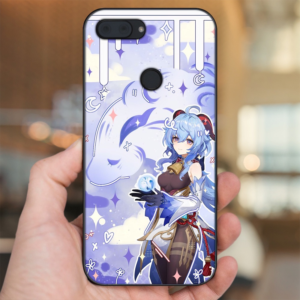 Ốp lưng Xiaomi Mi 8 Lite viền đen in hình Ganyu Genshin Impact