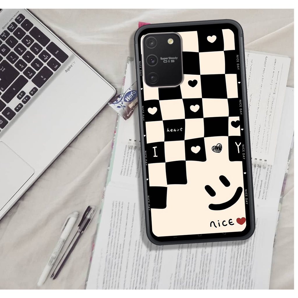 Ốp Lưng Samsung S9 - S9 PLUS - S10 LITE - NOTE 10 LITE  , In Hình &quot;Black Heart&quot; Phong Cách Đẹp.