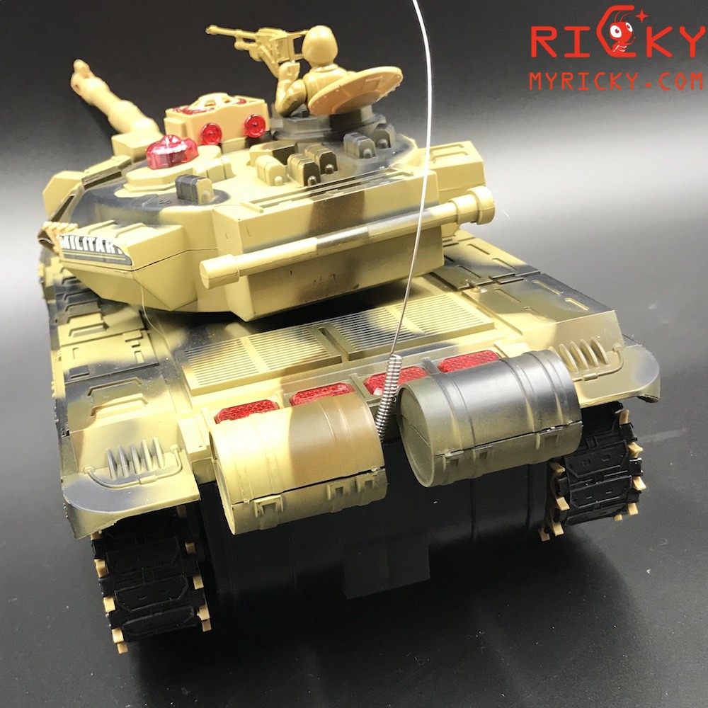 Xe tank quân đội điều khiển bánh xích - nòng quay 360 đô size lớn