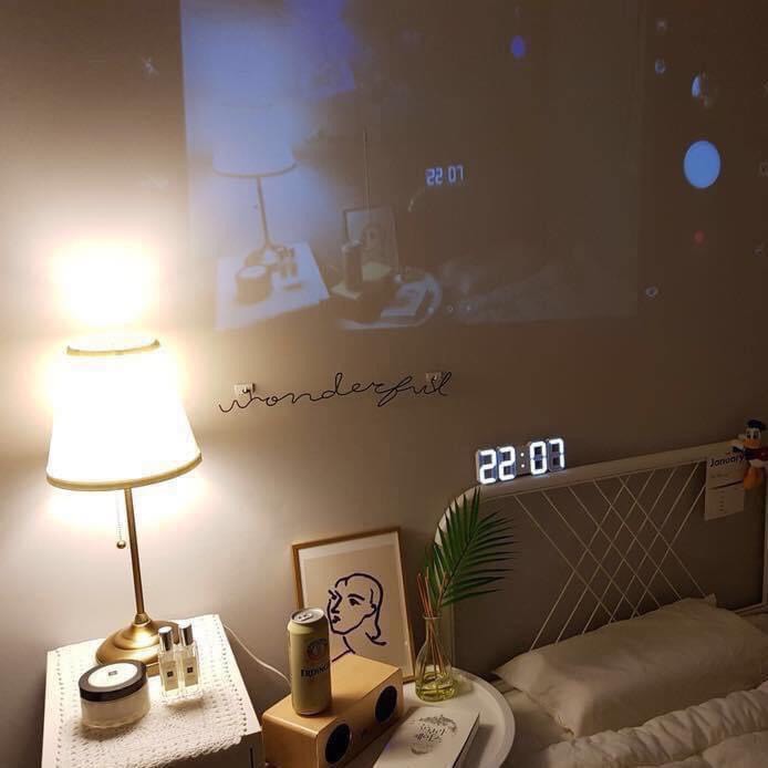 Đồng hồ led để bàn đồng hồ decor