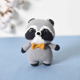 Gấu mèo Raccoon - Đồ chơi thủ công bằng len cao cấp từ Thỗ Nhĩ Kỳ
