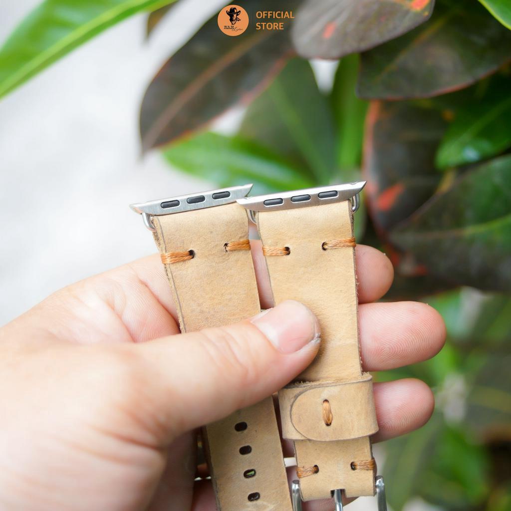 Dây Đồng Hồ AW 2,3,4,5,6,7,8, AW Ultra Da Bò Thanh Lịch - RAM Leather Simple V3 mộc