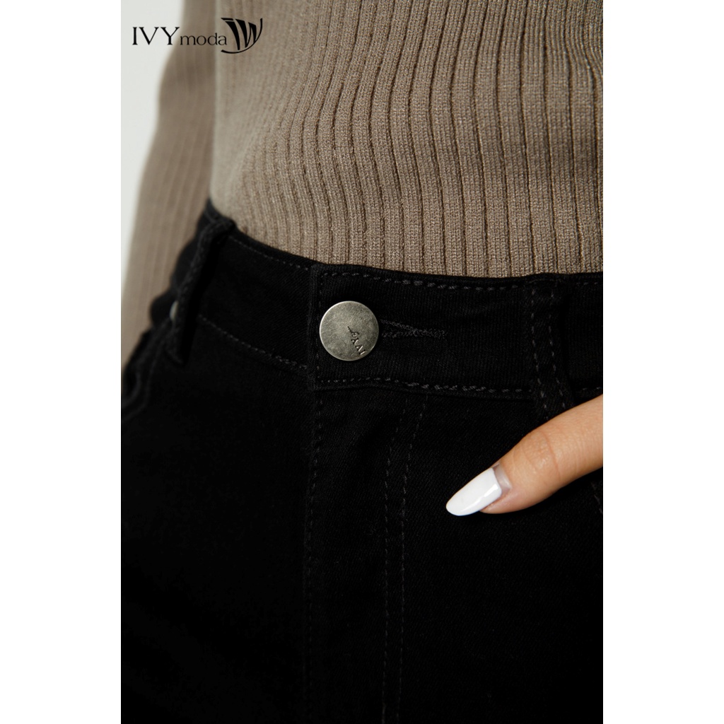 Quần Skinny Jeans nữ màu Đen IVY moda MS 25B8855