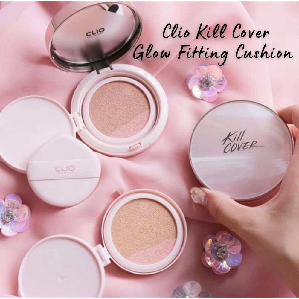 Phấn nước Clio Kill Cover Glow Cushion SPF50+ PA+++ 15g che phủ khuyết điểm cho làn da trắng sáng tự nhiên