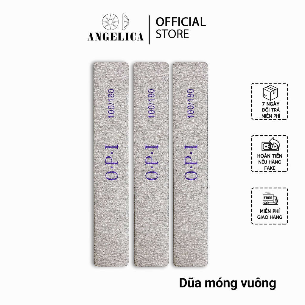 Dũa Nail Phào Phá Móng Bột Vuông Lớn ANGELICA DV1