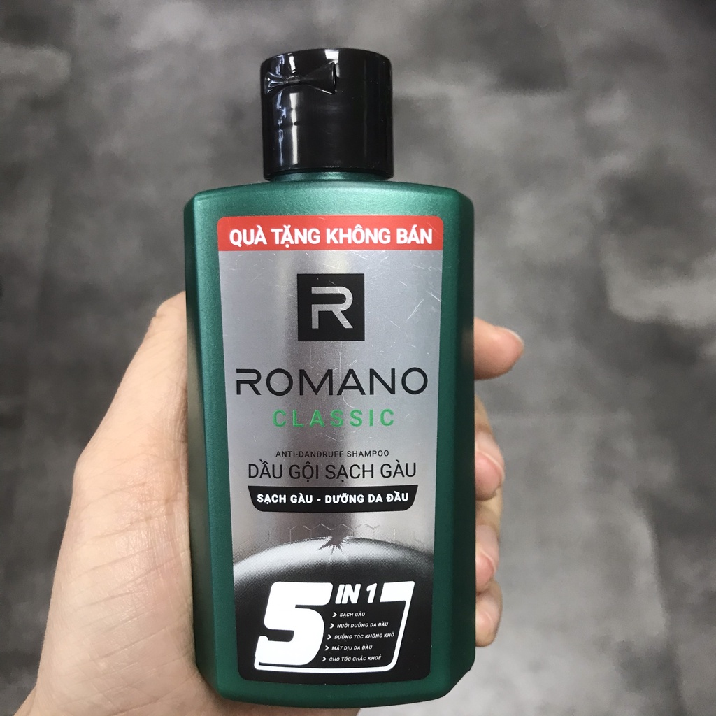 Dầu gội đầu Romano Dầu gội nam Classic Tắm gội 2In1 180g/650g