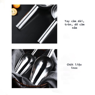 Muôi Xúc Đá Inox số 4