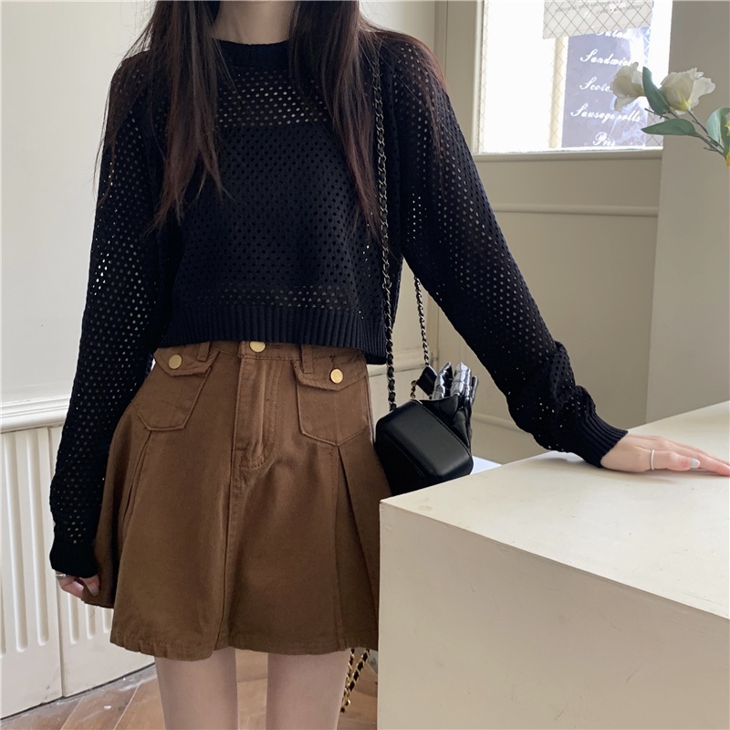 Áo Dệt Kim Mỏng Tay Dài Chống Nắng Phong Cách Mới 54040