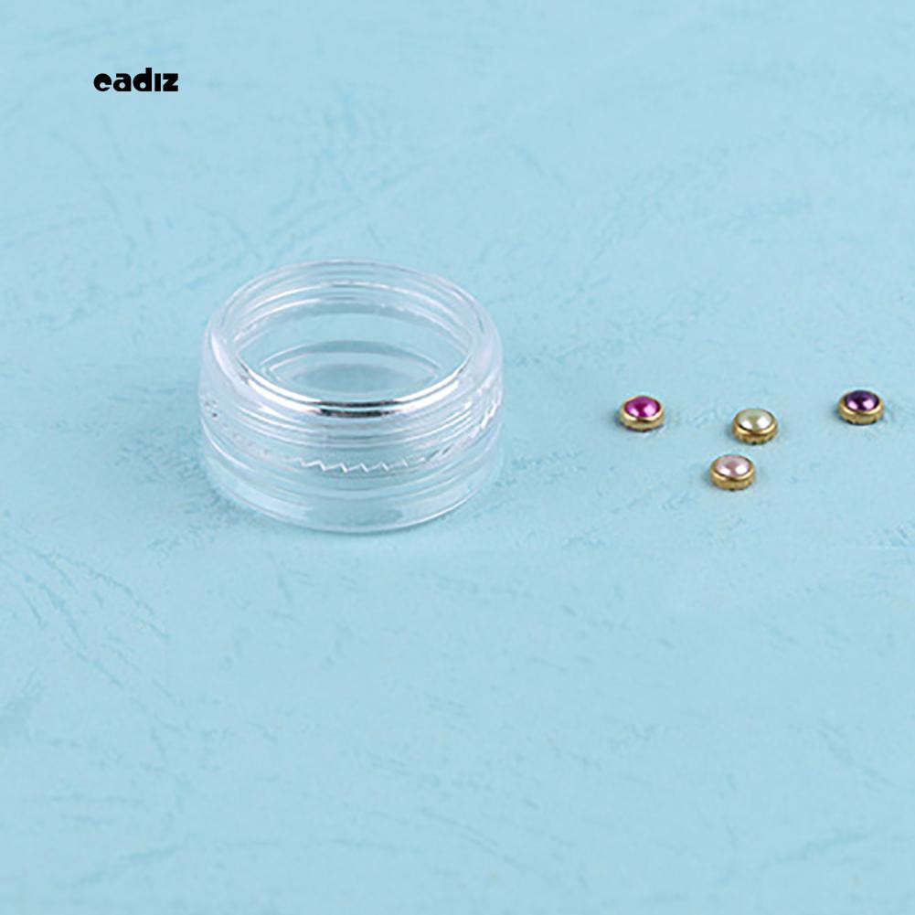 [Hàng mới về] Bộ 5 hộp nhựa trong suốt đựng phụ kiện trang trí móng tay chuyên dụng