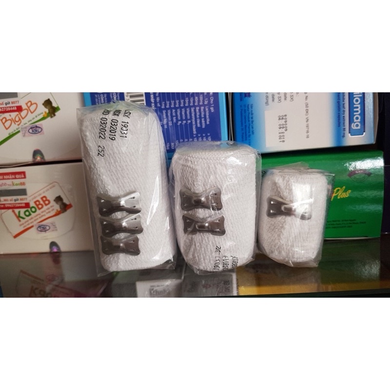 Cuộn Băng Gạc Co Giãn, băng chun y tế,Băng thun y tế  Bảo Thạch