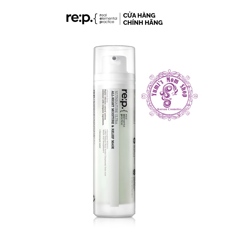 Mặt Nạ Ngủ Cấp Ẩm Re:p Nutrinature Ultra All-Night Moisture &amp; Relief Mask 100ml