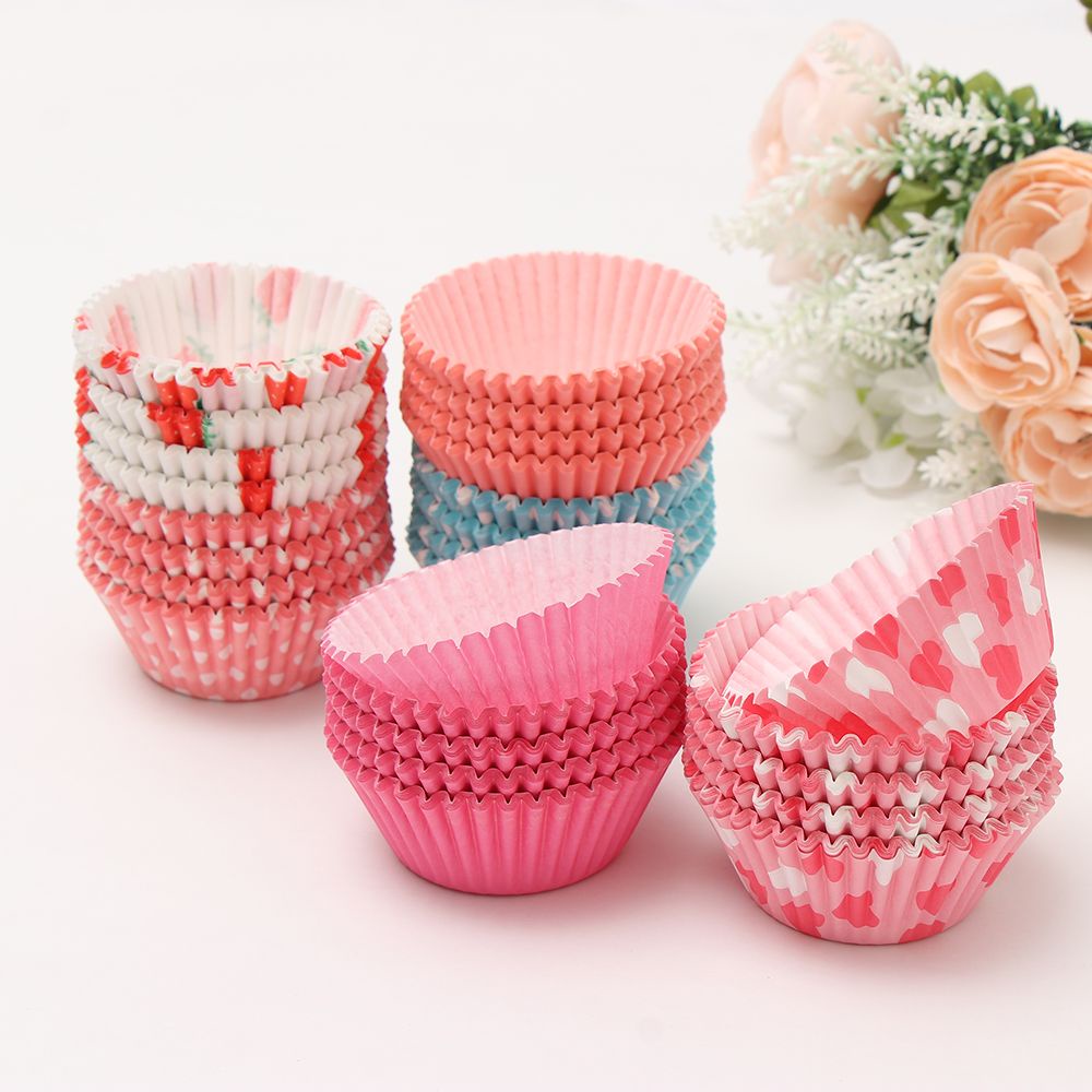 Conopery CONOPERY Set 100 cốc giấy đựng bánh cupcake tiện dụng dành cho nhà bếp