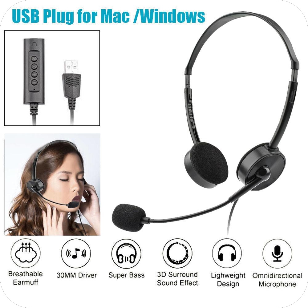 VIRWIR Tai nghe chơi game chống ồn có micro dành cho máy tính / laptop