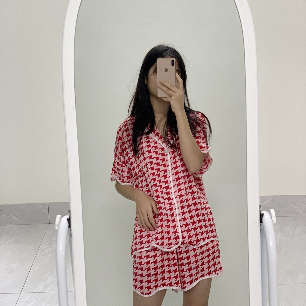 Đồ bộ Pijama cộc tay chất liệu lụa mango cao cấp, thoáng mát, phong cách trẻ trung - 𝑴𝑰𝑵𝑺𝑯𝑶𝑷 | BigBuy360 - bigbuy360.vn