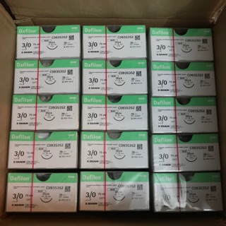 Chỉ khâu phẫu thuật dafilon 2/0, 3/0 , 4/0 hộp 36 sợi