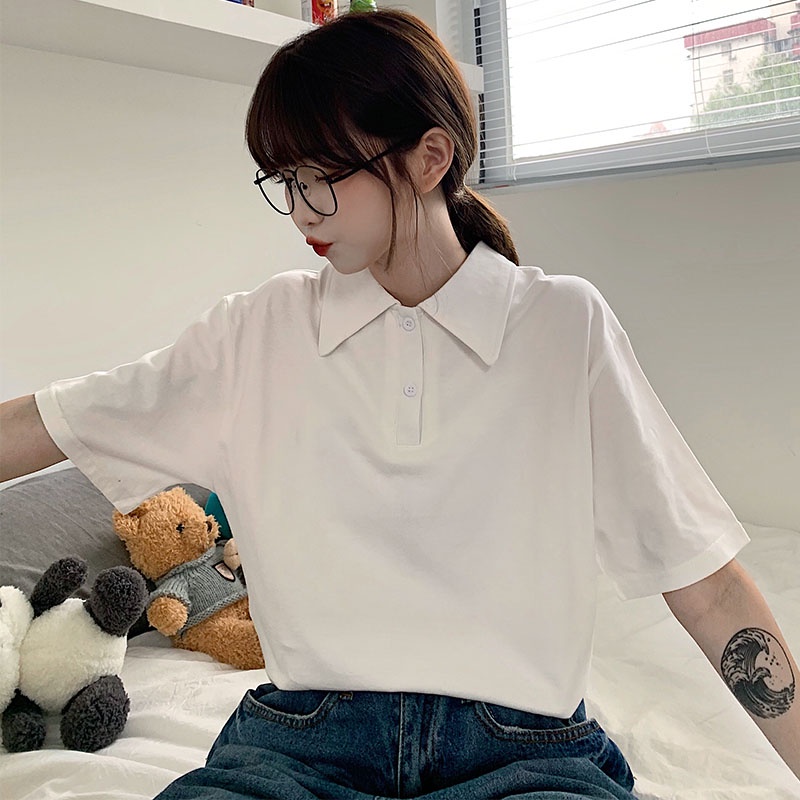 Áo Polo Nữ Freesize, Cotton - thấm hút mồ hôi | BigBuy360 - bigbuy360.vn