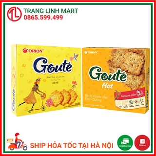 Bánh goute orion mè giòn tan hộp 8 gói / 4 gói