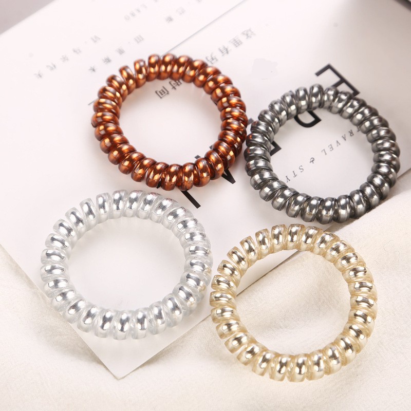 Dây Cột Tóc Lò Xo Co Giãn Nhiều Màu Thời Trang Cho Nữ