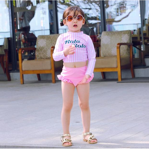 Bikini - Set đồ bơi bé gái dài tay ROLA siêu đẹp