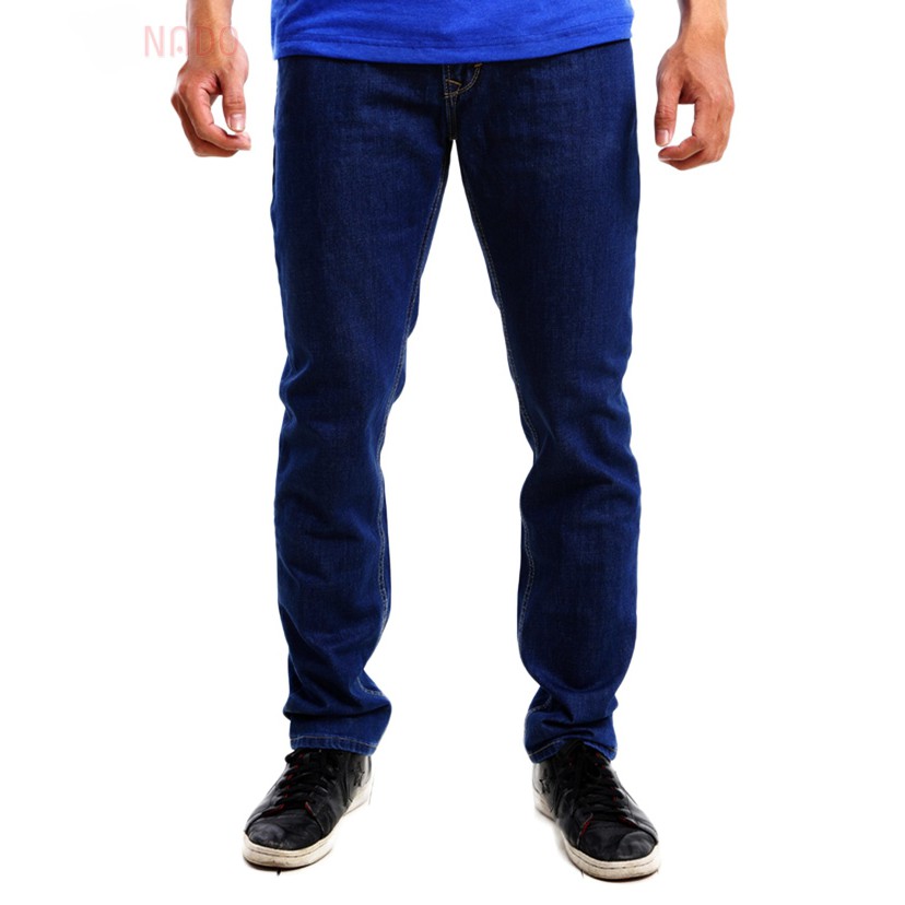 Quần Bò Ống Suông Nam Xanh Đậm | BigBuy360 - bigbuy360.vn