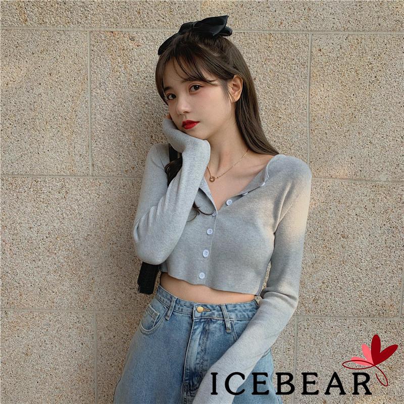 Áo Len Dài Tay Đính Nút Thời Trang Cho Nữ