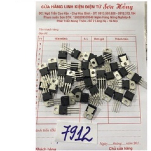 10 con Ic ổn áp 7912 To220V-1.5A-12V