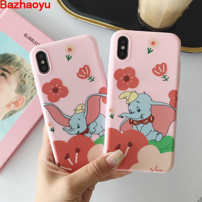 Casing dumbo cartoon tpu soft cover for iphone 6 6s plus 7 8 plus x xs max xr