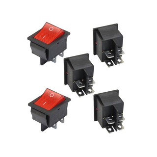 Công Tắc Bập Bênh 4 Chân Có Đèn
