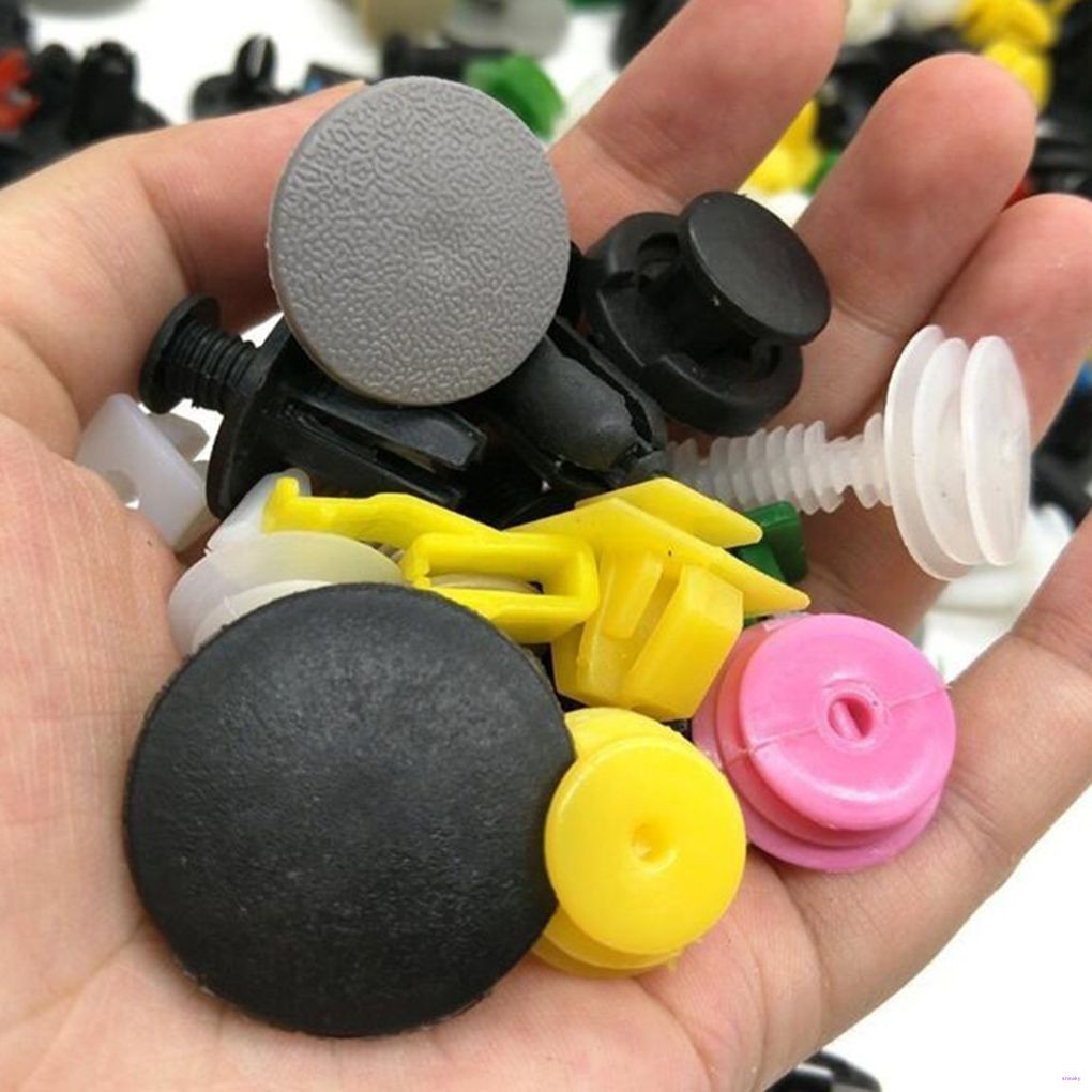 Set 100 Đinh Tán Nhựa Phụ Tùng Cho Xe Ô Tô